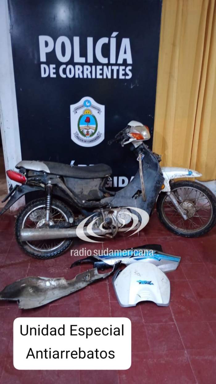 LA POLICÍA RECUPERÓ UNA MOTOCICLETA ROBADA DURANTE PATRULLAJE