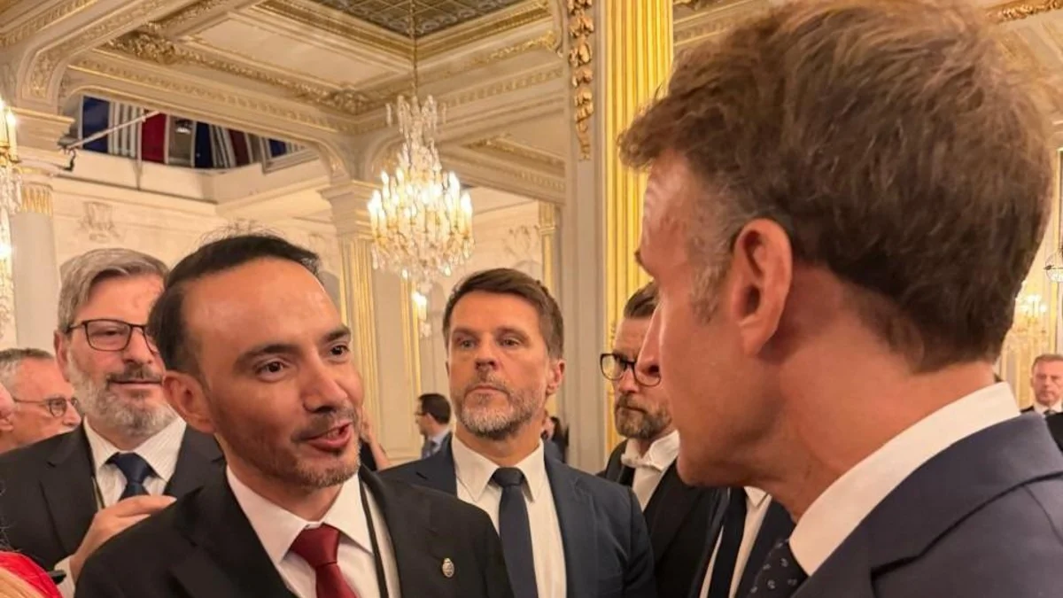 ARGENTINA WEEK: JUAN PABLO VALDÉS CON MACRÓN EN LA GIRA POR PARÍS CON MILEI